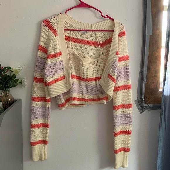 American eagle knitted tube top and tank set - Picture 2 of 6